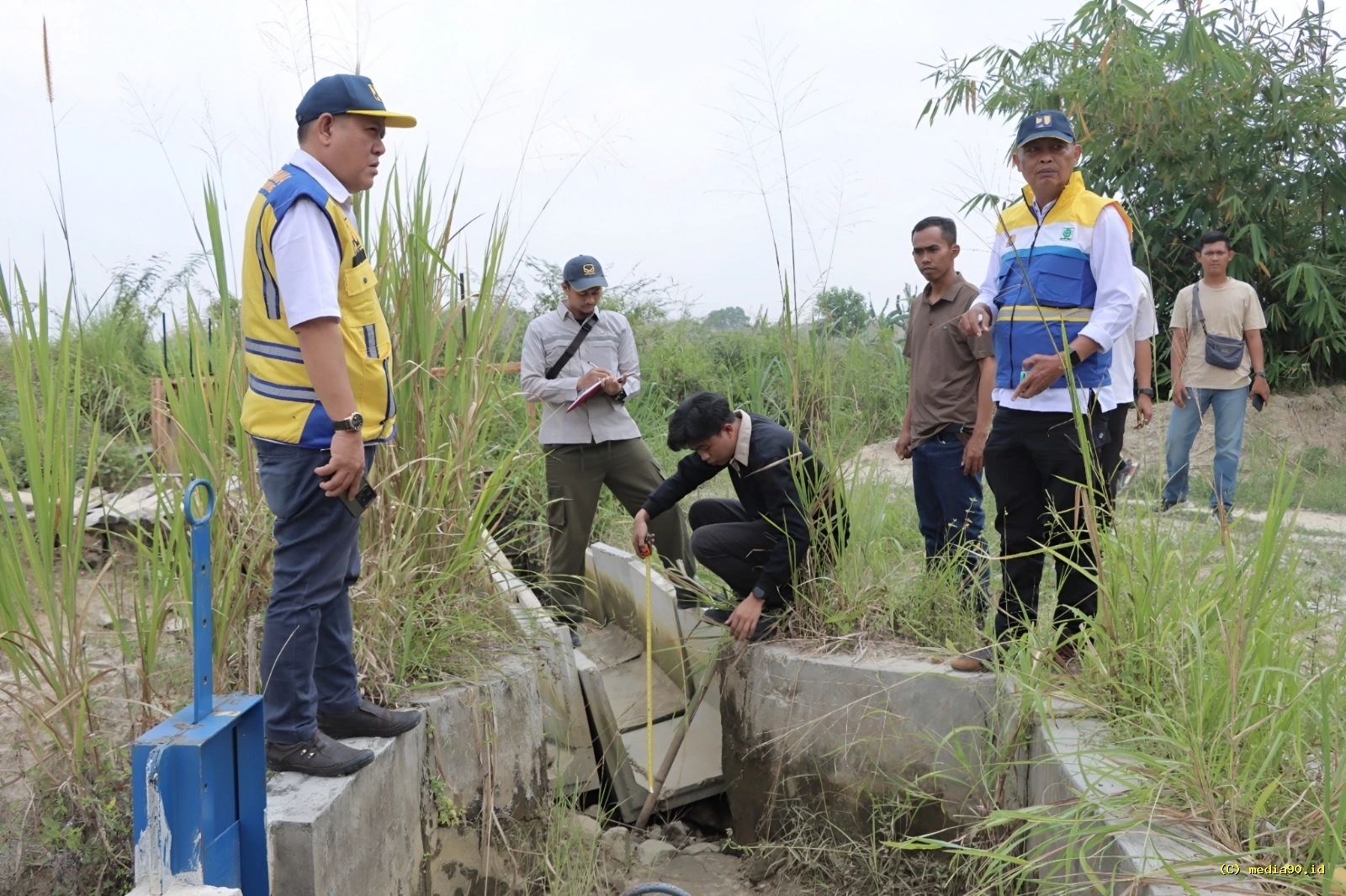 Saluran Irigasi Way Gemol Tubaba Rusak BBWS Mesuji Sekampung dan PT Brantas Abipraya Bergerak Cepat