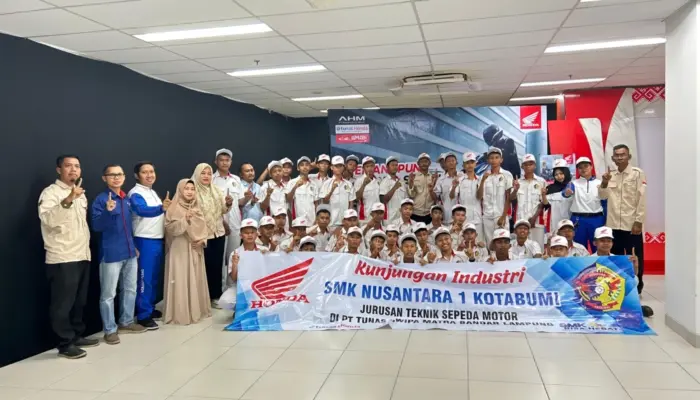TDM Lampung Gelar Edukasi Keselamatan Berkendara bagi Pelajar SMK Nusantara Kotabumi