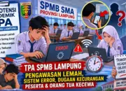 TPA SPMB Lampung Tuai Sorotan, Dugaan Kecurangan dan Gangguan Sistem Picu Kekecewaan Peserta