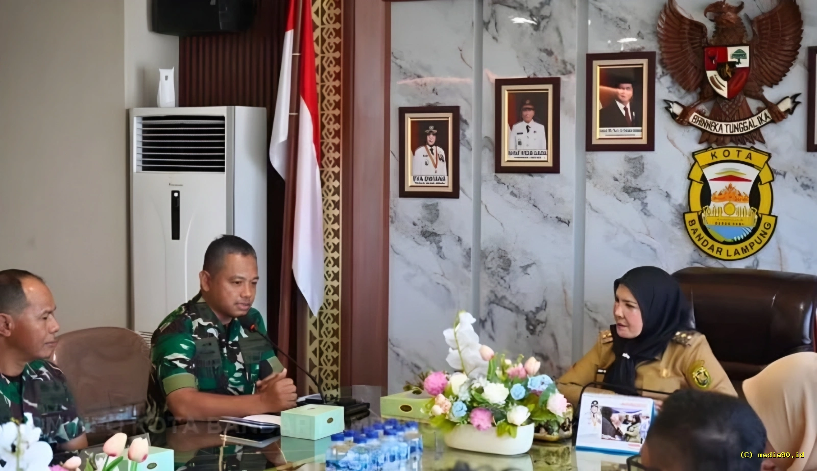Terima Audiensi Danlanal Lampung, Eva Dwiana Dorong Sinergi untuk Pembangunan Daerah