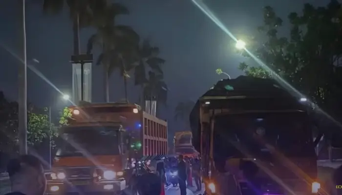 Kecelakaan Maut di Jababeka Bekasi, Pemotor Diduga Tewas Usai Gagal Menyalip Kendaraan Besar