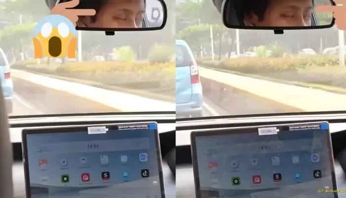 Viral Sopir Taksi Online Diduga Alami Microsleep Saat Antar Penumpang, Isu Jam Istirahat Jadi Sorotan