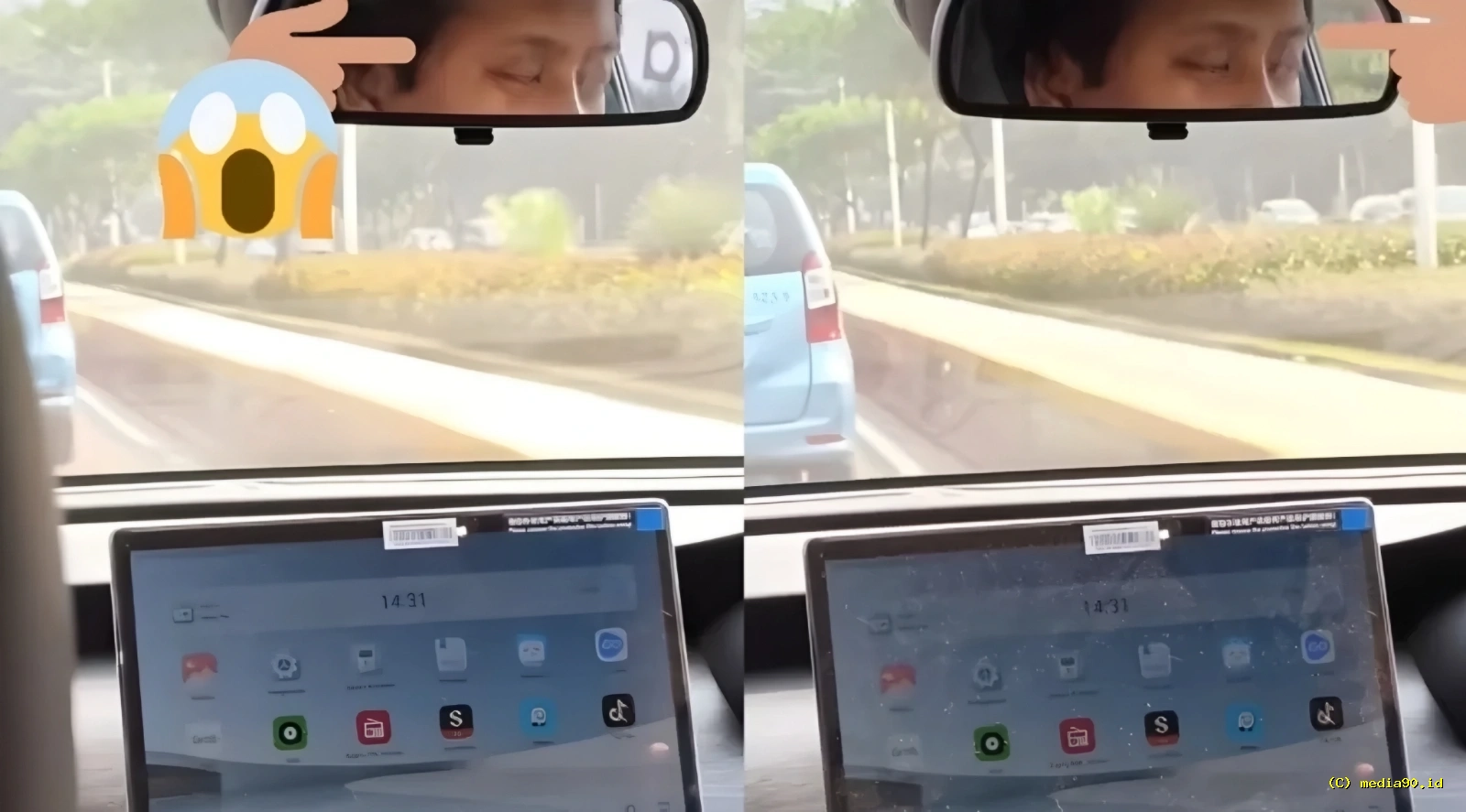 VIRAL! Diduga Alami Microsleep, Sopir Taksi Online Kehilangan Kendali Saat Antar Penumpang