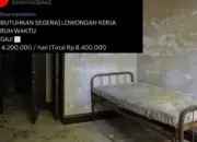Viral! Lowongan Kerja di Bekasi Tawarkan Rp8,4 Juta untuk Menginap 2 Hari di Rumah Angker