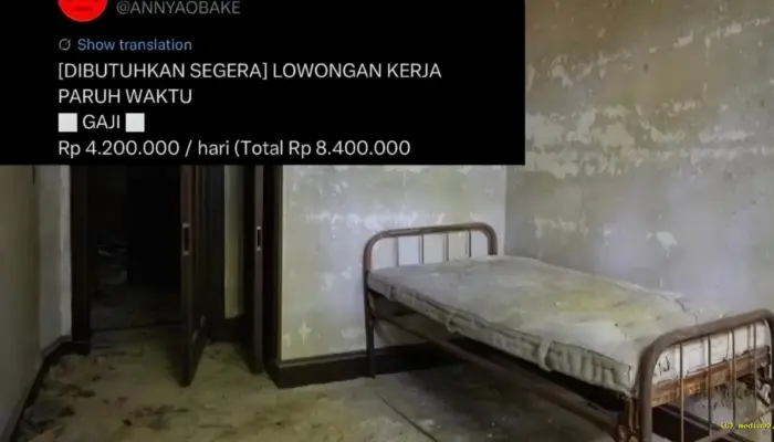 Viral! Lowongan Kerja di Bekasi Tawarkan Rp8,4 Juta untuk Menginap 2 Hari di Rumah Angker
