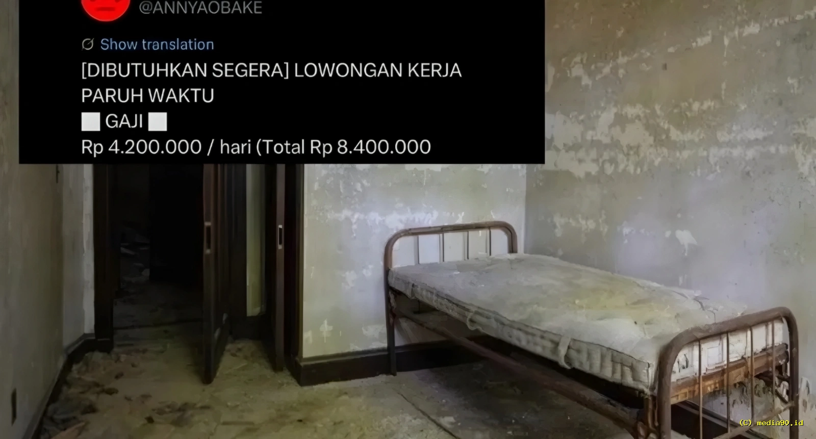 Viral di Bekasi, Ada Lowongan Kerja Dibayar Rp8,4 Juta untuk Bermalam di Rumah Angker Selama 2 Hari