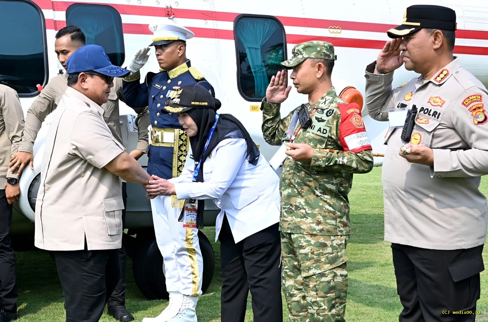 Wali Kota Bandar Lampung Sambut Langsung Kedatangan Presiden Prabowo di Lampung