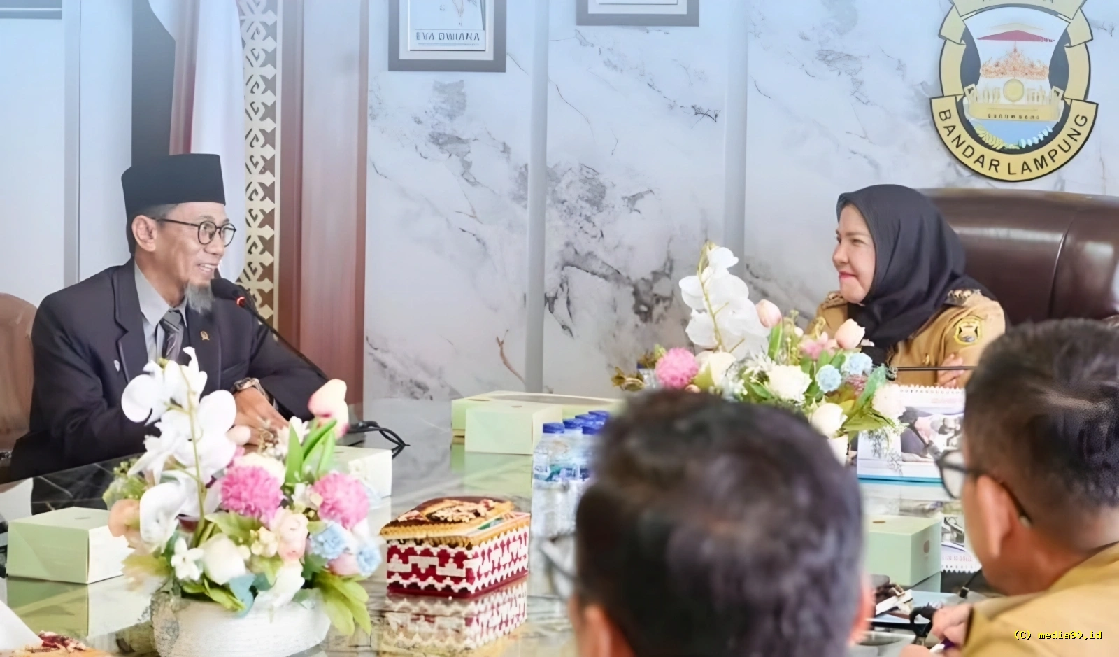Wali Kota Eva Dwiana Terima Audiensi Ketua Pengadilan Agama Tanjungkarang Bahas Penguatan Pelayanan Publik