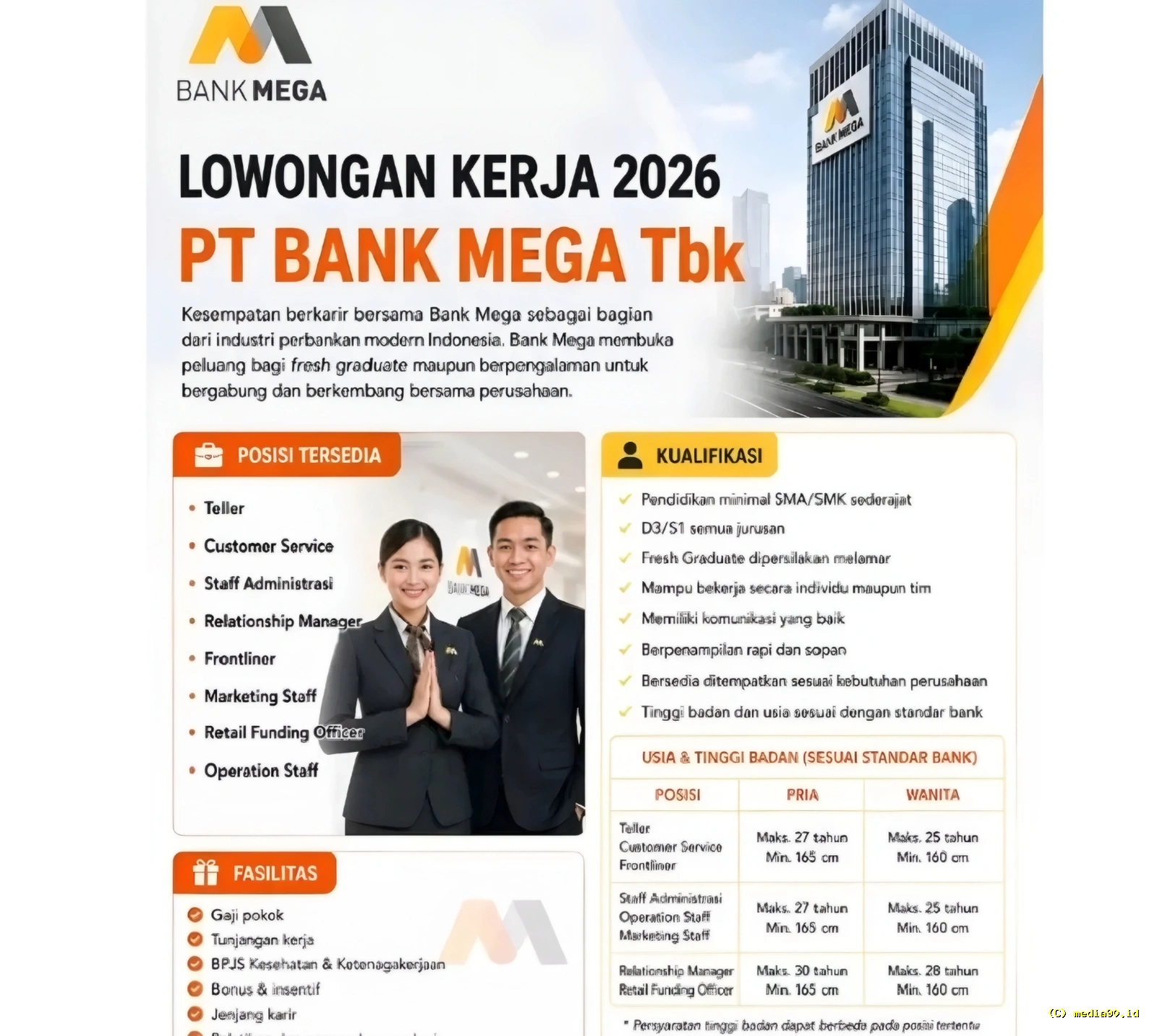 Waspada! Lowongan Kerja PT Bank Mega Tbk Beredar di TikTok, Pelamar Diminta Cek Keaslian