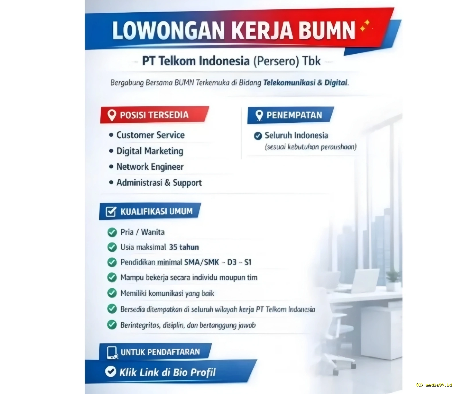 Waspada! Lowongan Kerja PT Telkom Indonesia di Threads Diduga Hoaks, Tautan Pendaftaran Minta Data Telegram