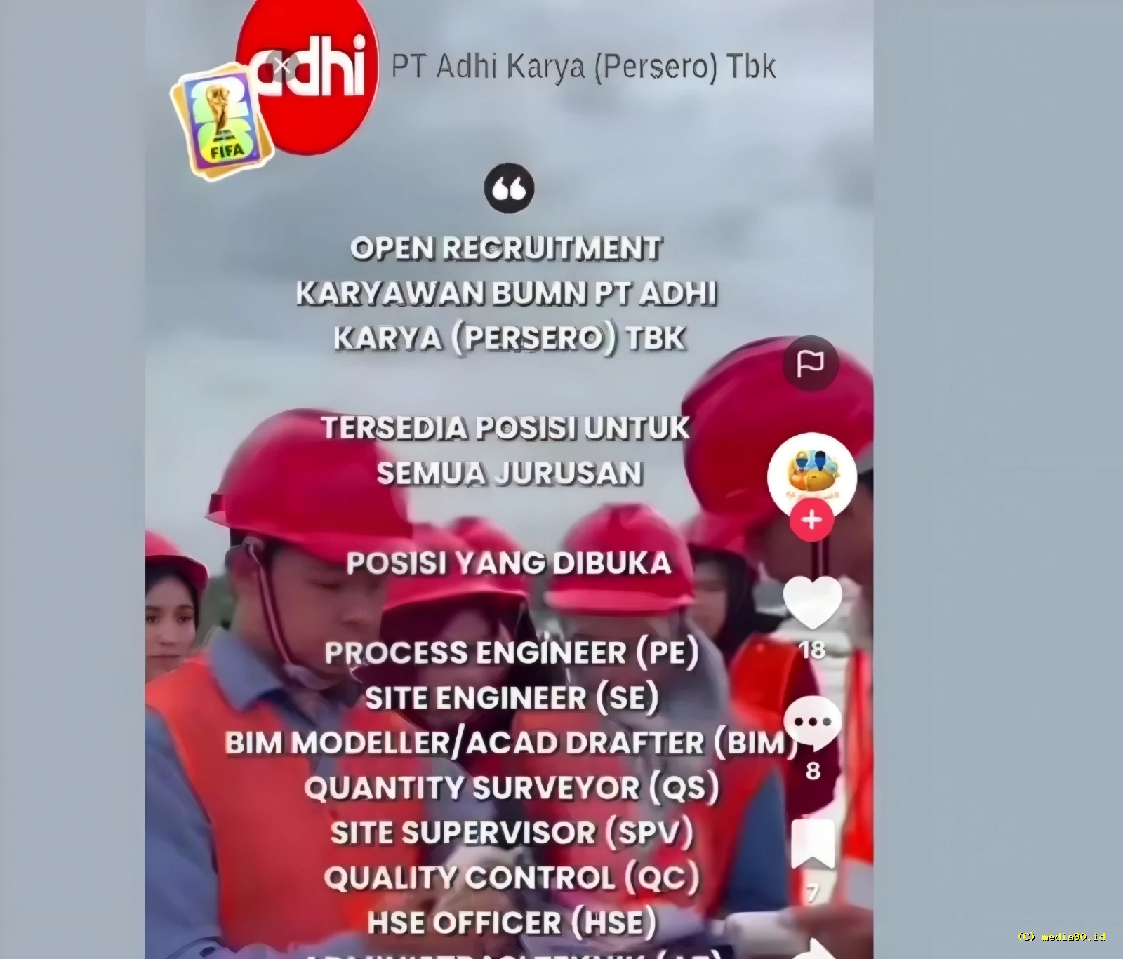 Waspada! Lowongan PT Adhi Karya 2026 di TikTok Diduga Minta Data Pribadi, Resmi atau Tidak?