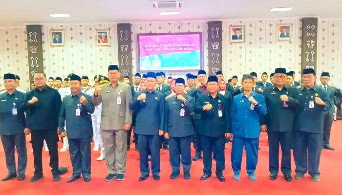 Bupati Tulang Bawang Lantik 45 Pejabat, Tegaskan Evaluasi Kinerja Setiap Enam Bulan