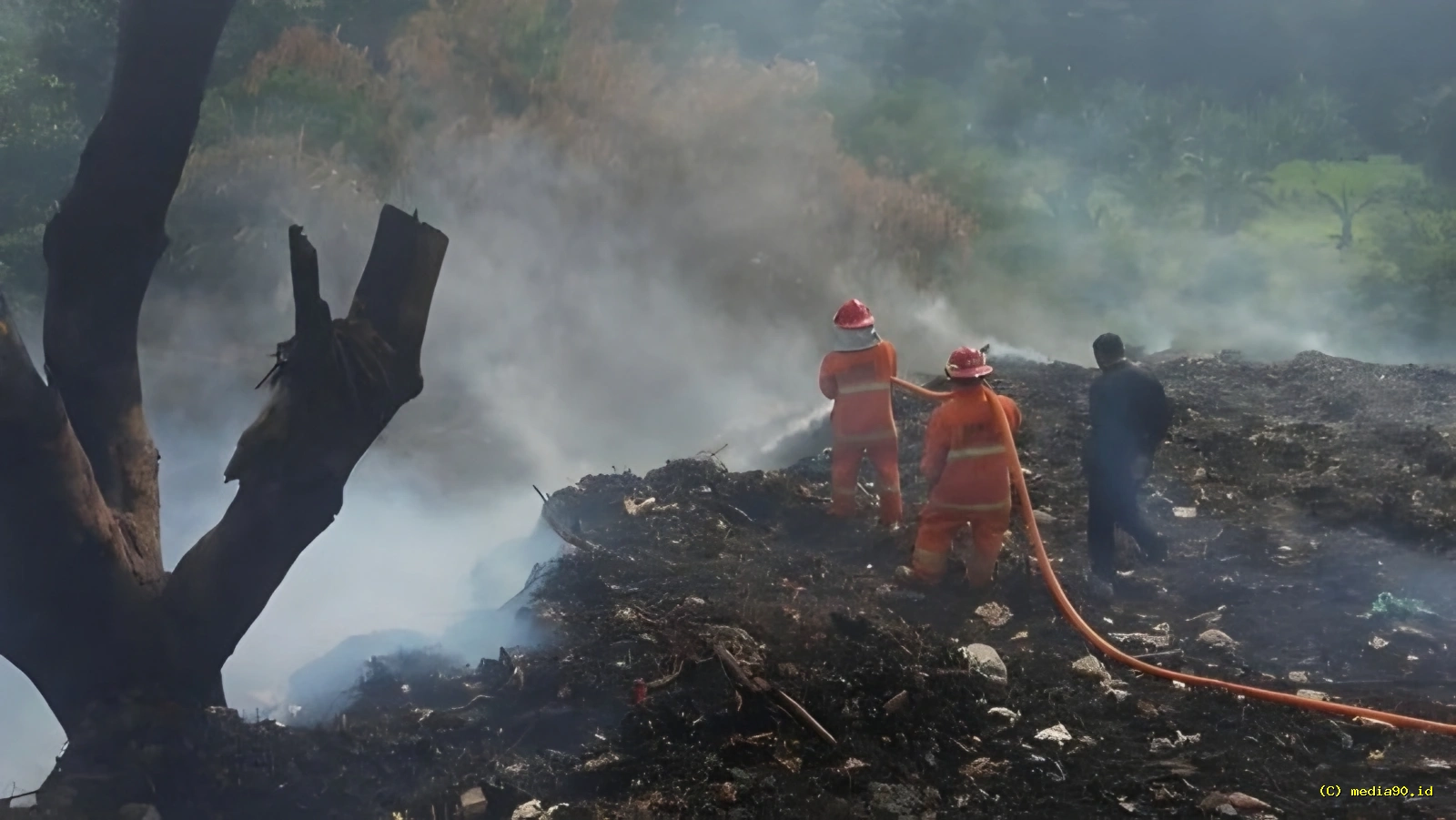 Bakar TPS Ilegal di Cikeas DLH Wajibkan Pelaku Bersihkan Sampah dan Kembalikan Fungsi Lahan