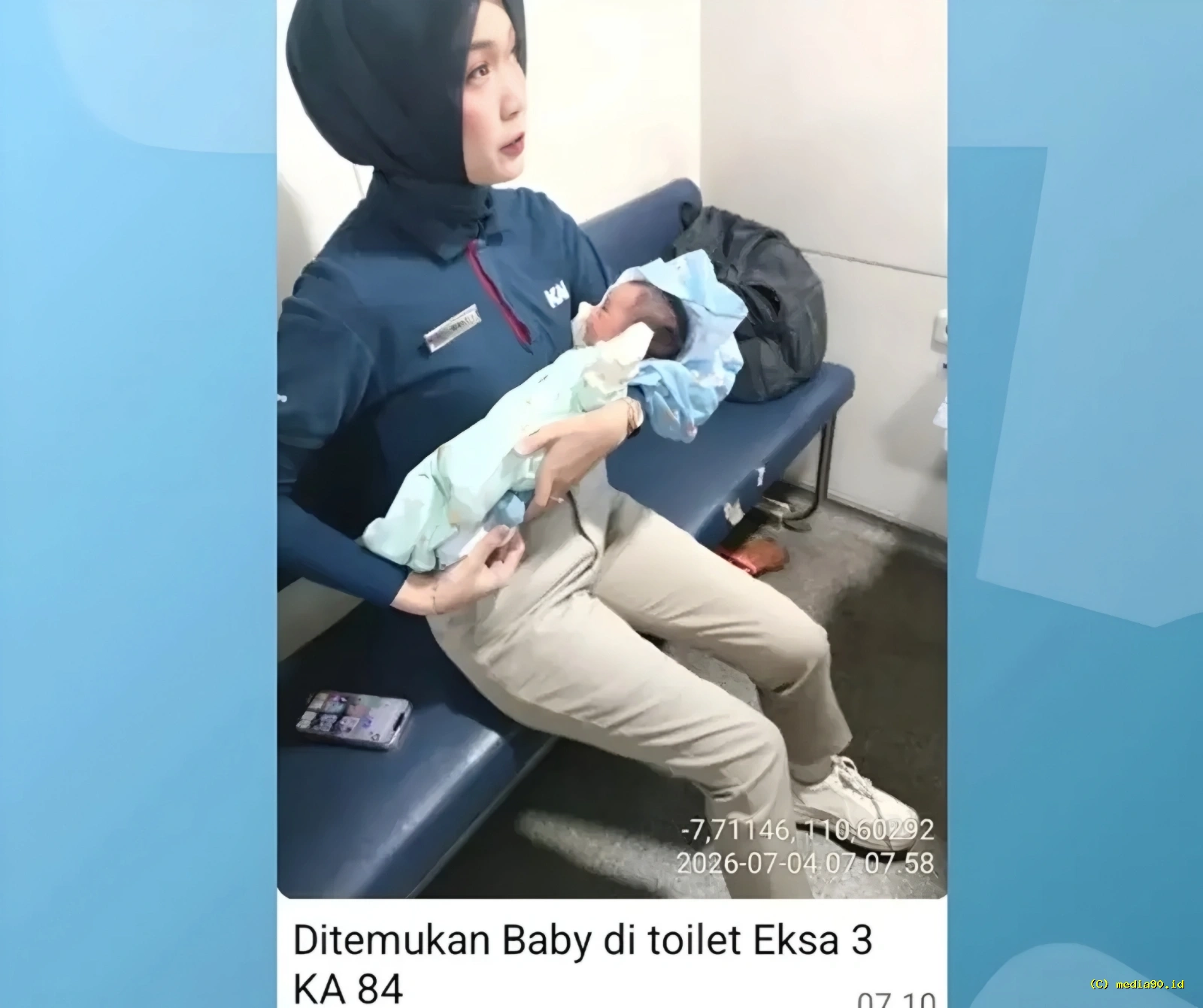 Bayi Ditemukan Terlantar di Toilet Kereta Api Sancaka Rute Yogyakarta–Surabaya, Penumpang Geger