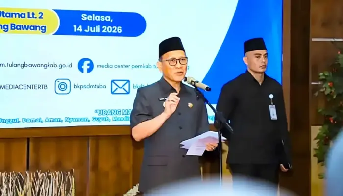 Bupati Tulang Bawang Lantik 63 Pejabat Fungsional, Tekankan Peningkatan Kompetensi ASN