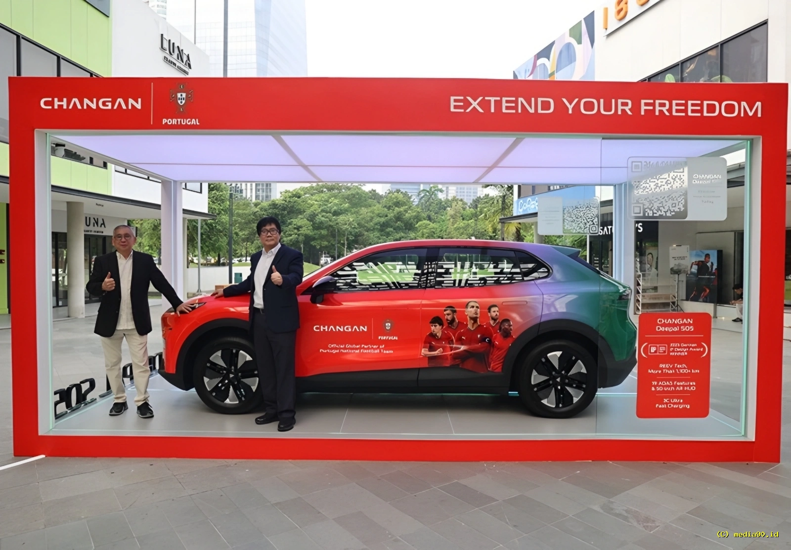 Changan Deepal S05 Tampil Spesial dengan Livery Timnas Portugal di Jakarta