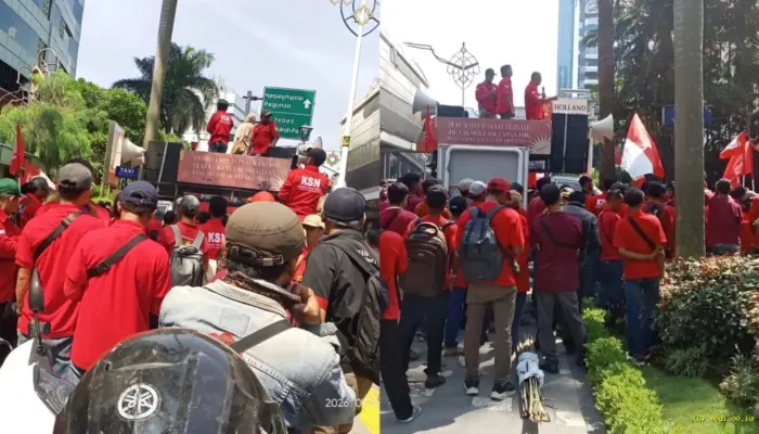Ratusan Buruh PTPN I Regional VII Lampung Demo di Jakarta, Tuntut Pengangkatan Karyawan Tetap