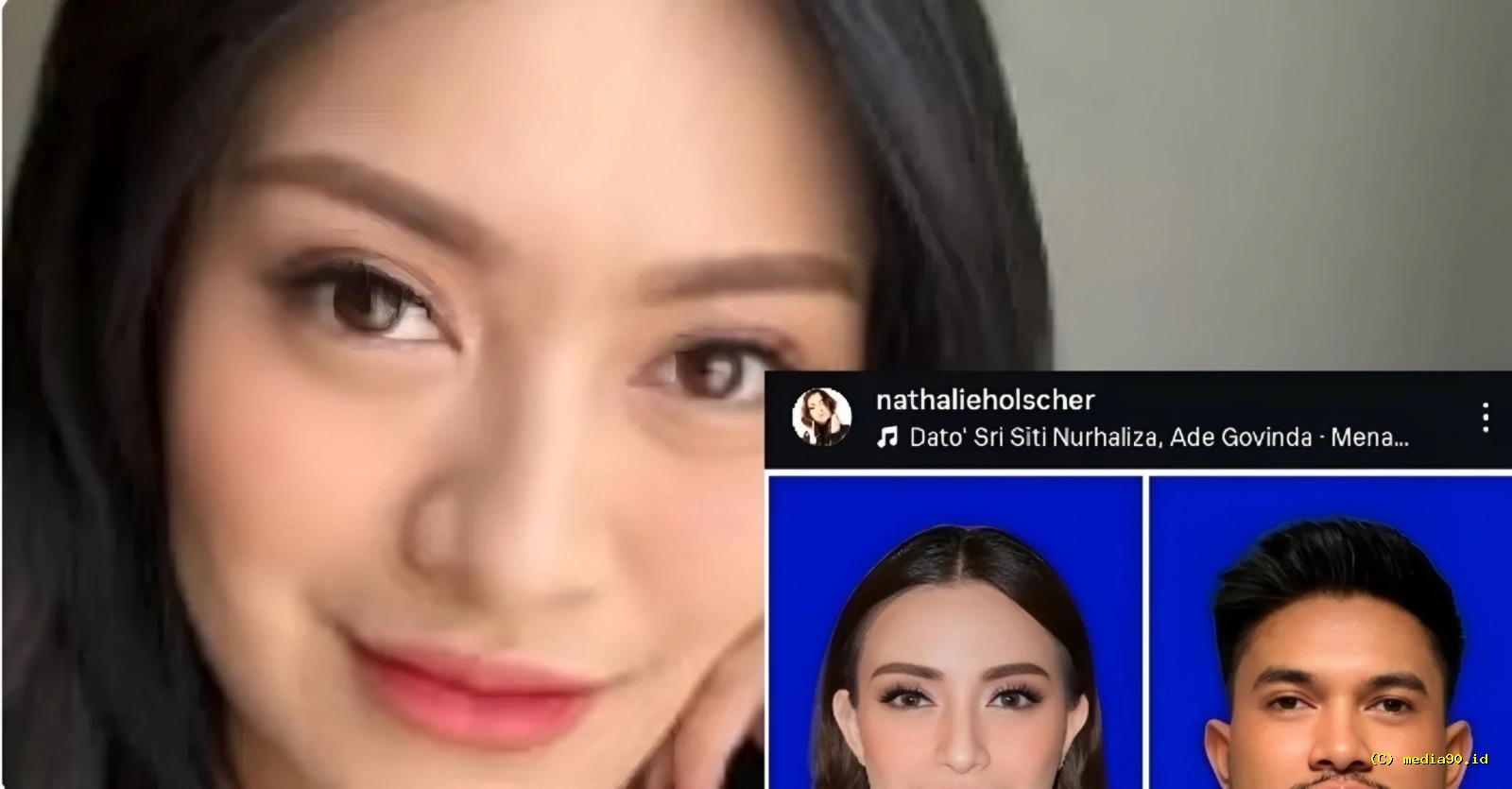 Foto Background Biru Nathalie Holscher Bikin Heboh Netizen Curiga Persiapan Nikah