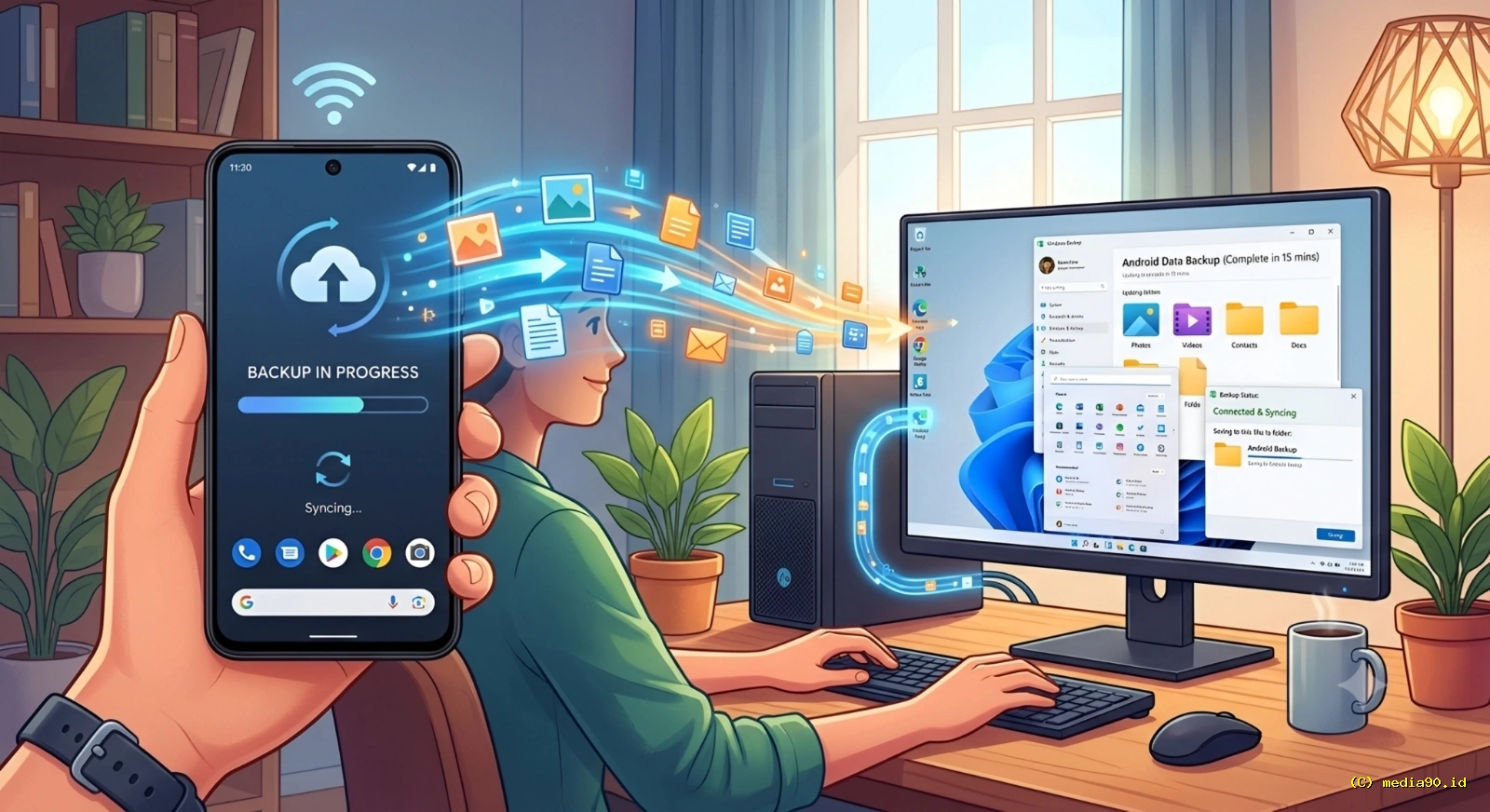 Google Kembangkan Fitur Backup Android Otomatis, Bisa Terhubung dengan PC Windows