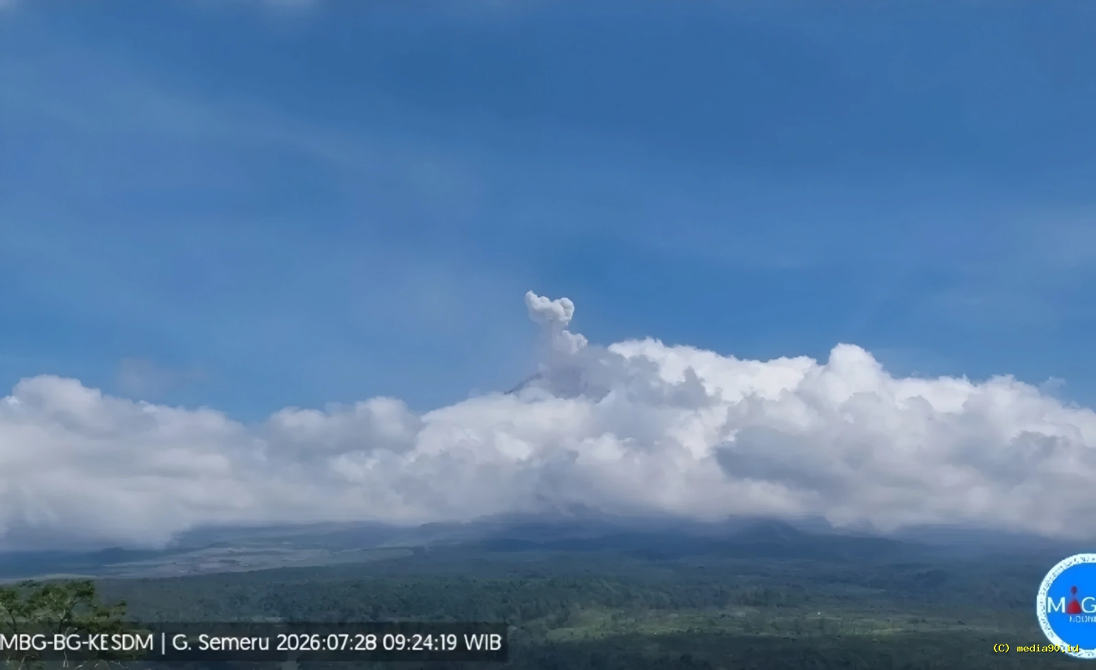 Gunung Semeru Kembali Erupsi Hari Ini Abu Vulkanik Membumbung 800 Meter dan Warga Diminta Waspada