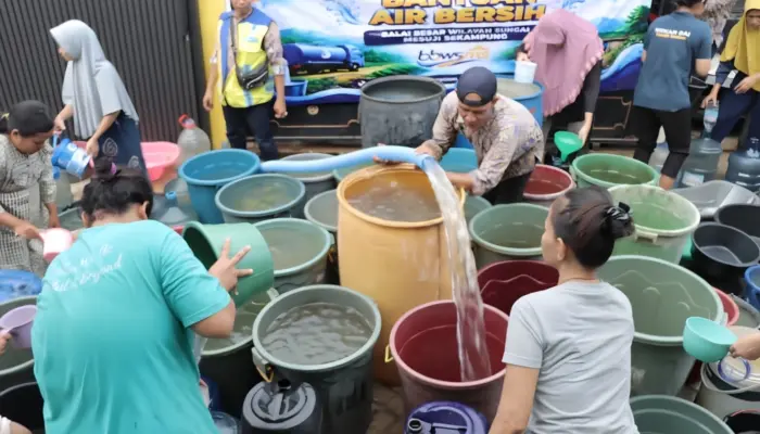 Antisipasi Kemarau, BBWS Mesuji–Sekampung Salurkan Air Bersih dan Optimalkan Bendungan untuk Jaga Pasokan Air