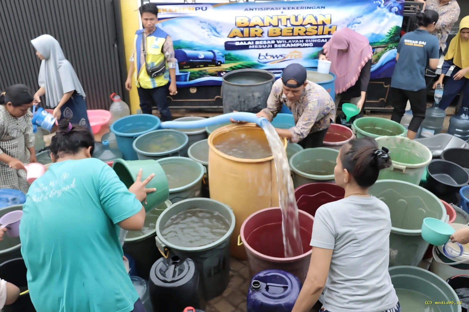Hadapi Musim Kemarau BBWS Mesuji–Sekampung Salurkan Air Bersih dan Optimalkan Bendungan