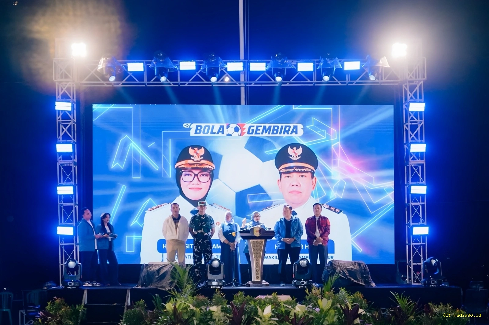 Pemkab Lampung Timur Gelar Nobar Final Piala Dunia di Pasar Sukadana untuk Dongkrak UMKM