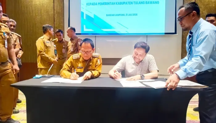 Pemkab Tulang Bawang Terima Pengalihan Tanah PT CPP untuk Pengembangan Kawasan Ekonomi Biru
