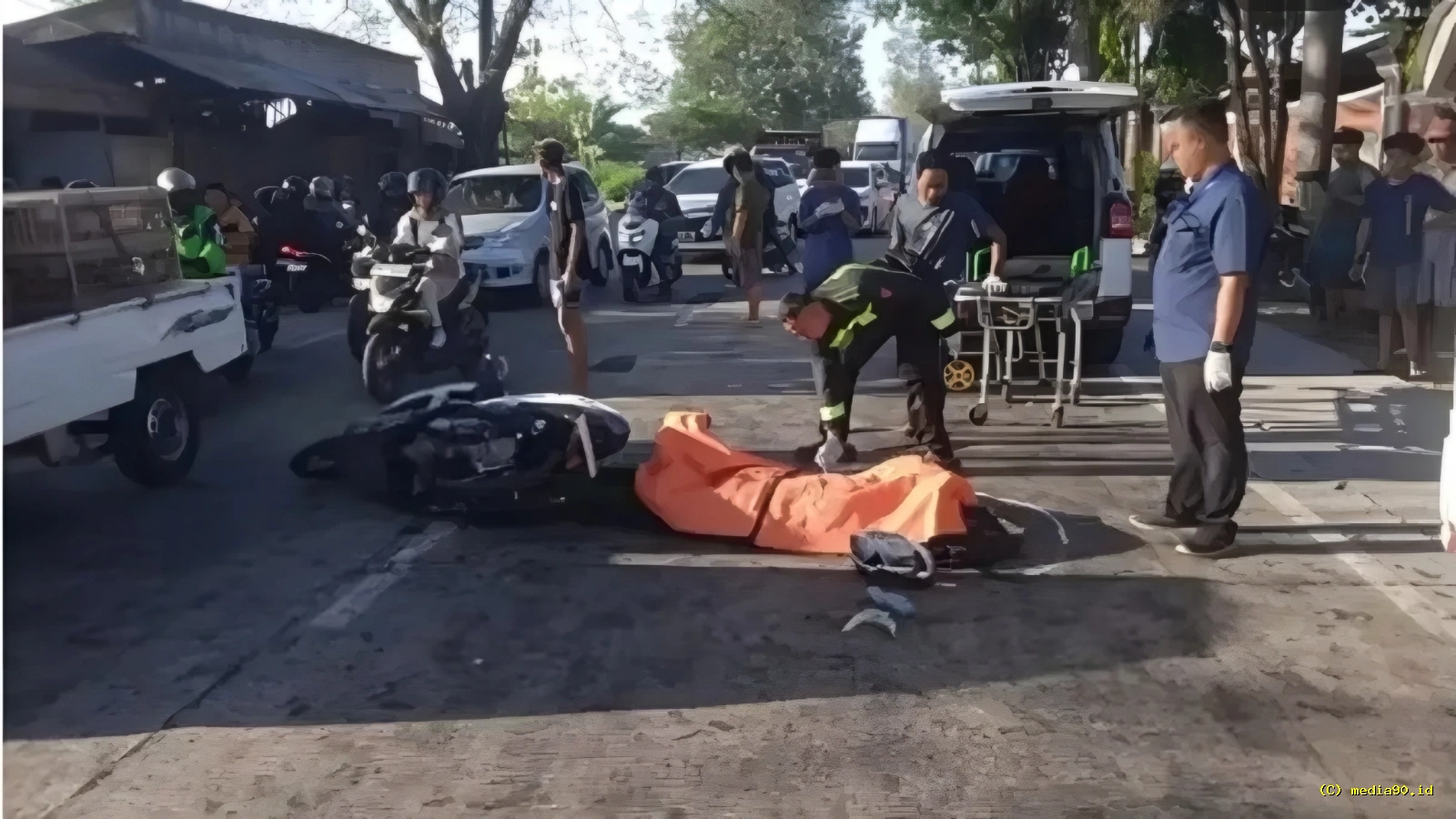 Pemuda Asal Gemolong Tewas dalam Kecelakaan di Jalan Solo–Purwodadi Motor Diduga Oleng