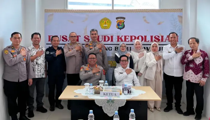Universitas Saburai dan Polda Lampung Resmikan Pusat Studi Kepolisian, Perkuat Sinergi Akademik dan Penelitian