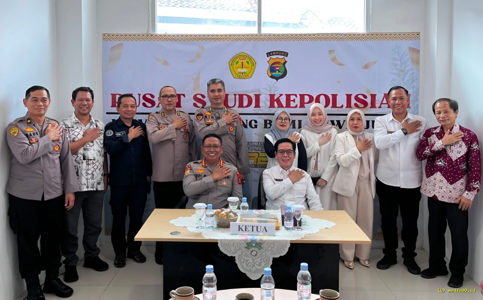 Pererat Kerja Sama Universitas Saburai Bersama Polda Lampung Luncurkan Pusat Studi Kepolisian
