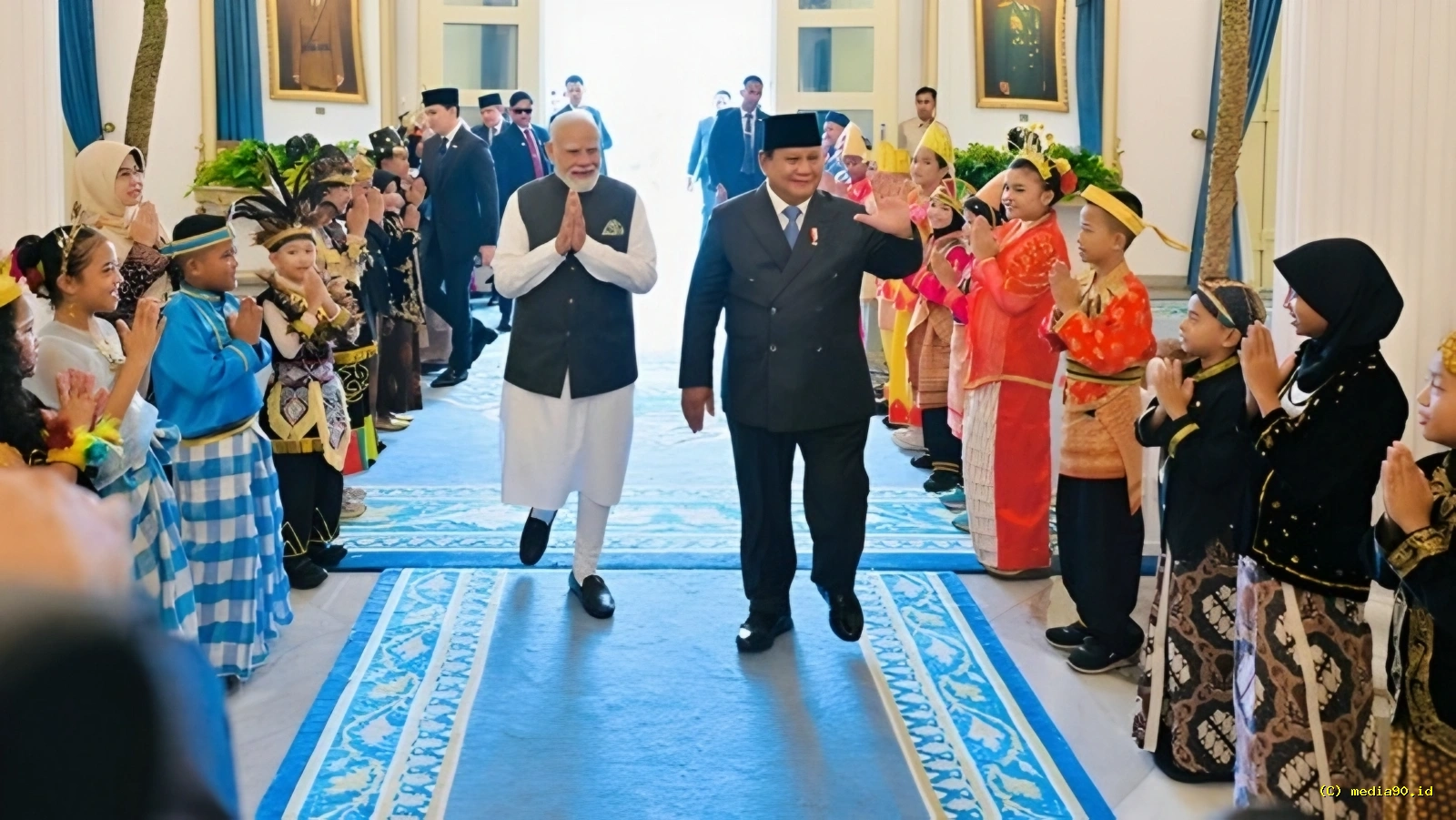 Prabowo Sebut Indonesia dan India Miliki Visi Masa Depan yang Sejalan saat Bertemu Narendra Modi
