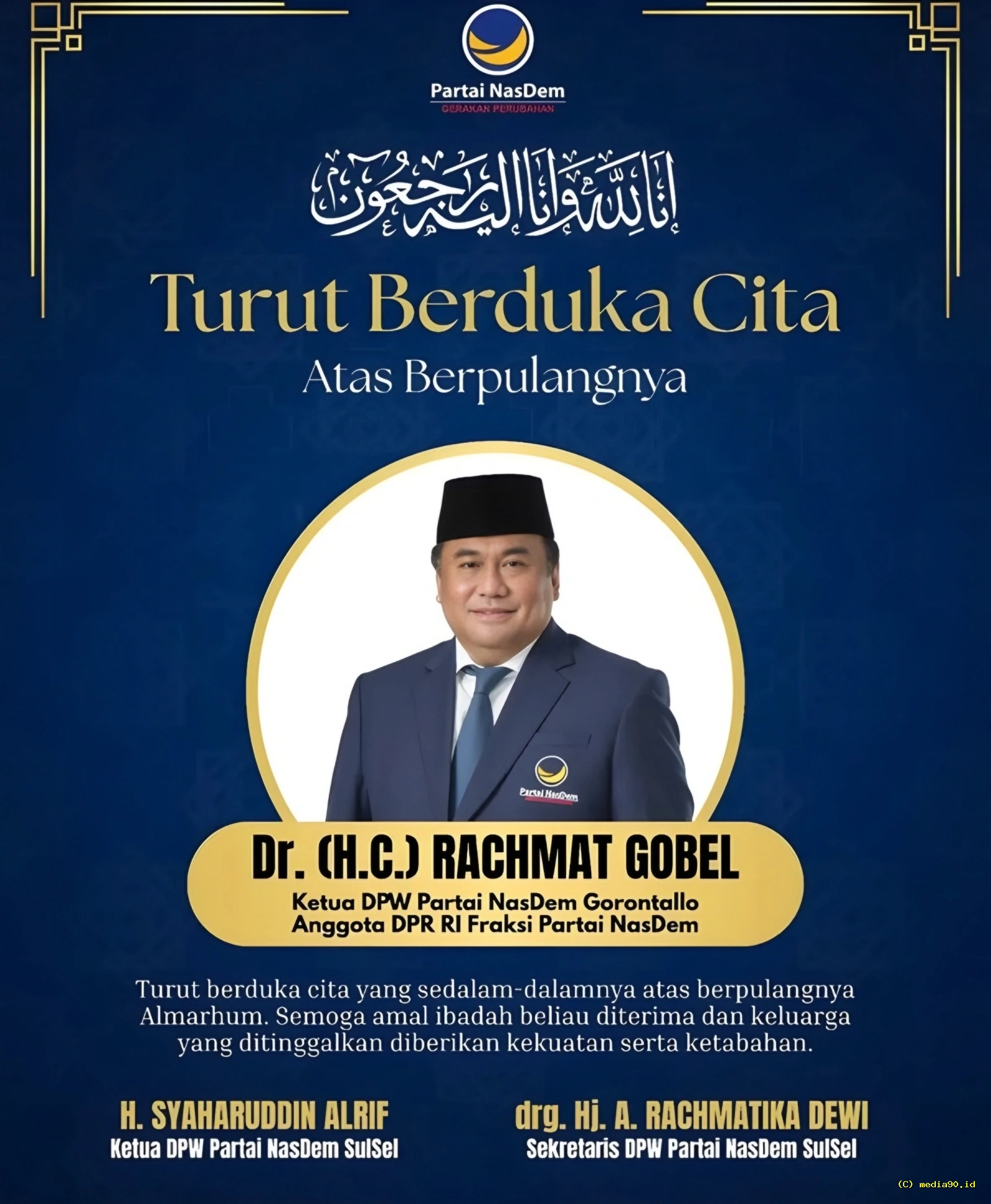 Rachmat Gobel Meninggal Dunia Berikut Profil dan Perjalanan Kariernya
