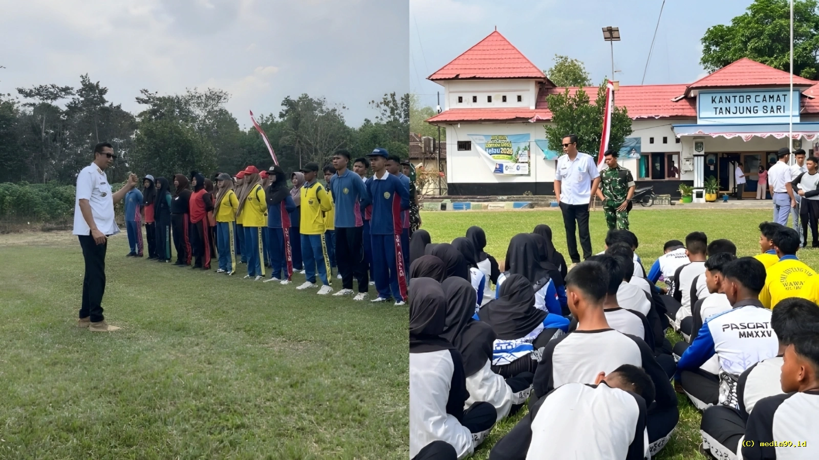 Seleksi Paskibraka HUT ke-81 RI di Tanjung Sari Disambut Antusias Pelajar, Camat Tekankan Disiplin