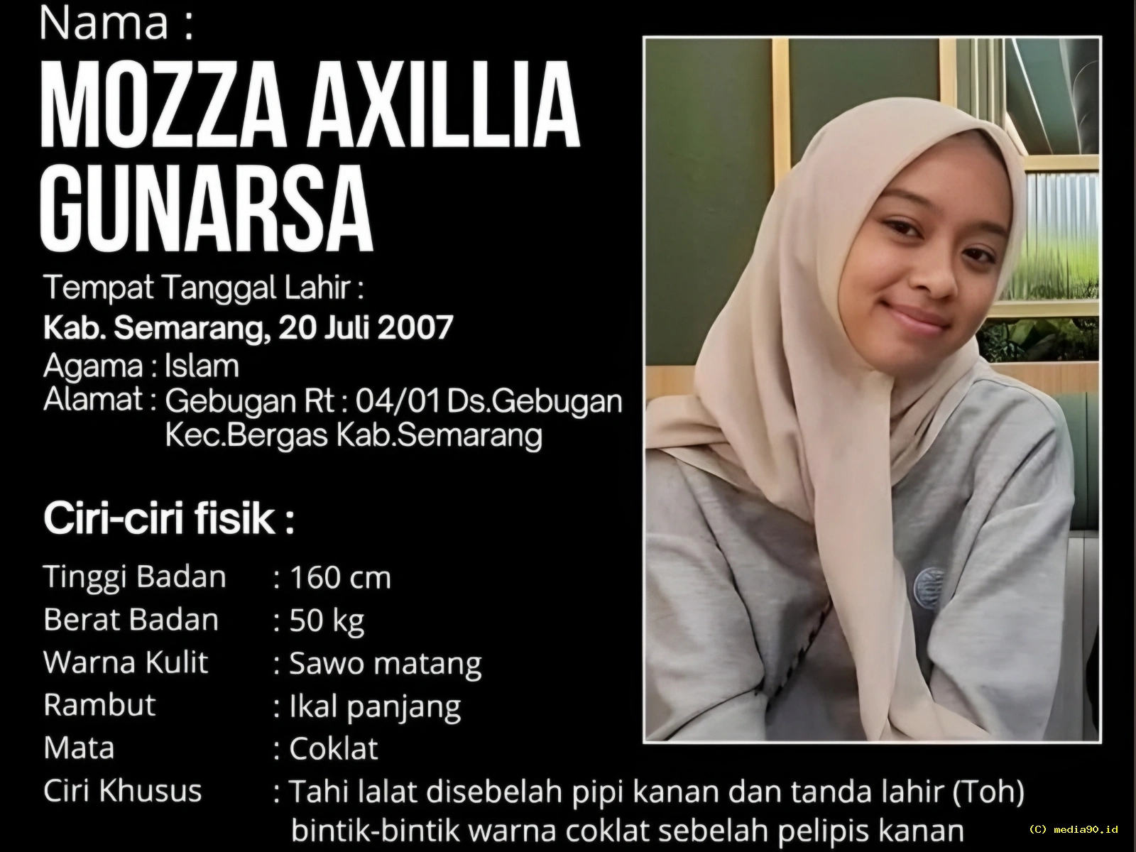 Setahun Menghilang Gadis Asal Semarang Belum Ditemukan usai Pamit Antar Laptop