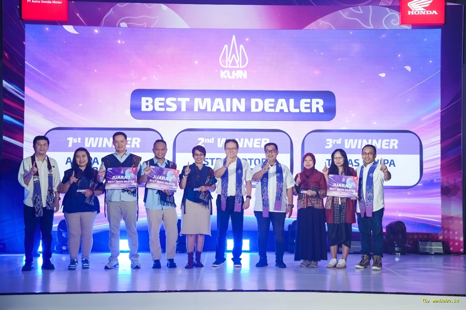 TDM Lampung Kembali Bersinar, Borong Penghargaan di Ajang Kontes Layanan Honda Nasional