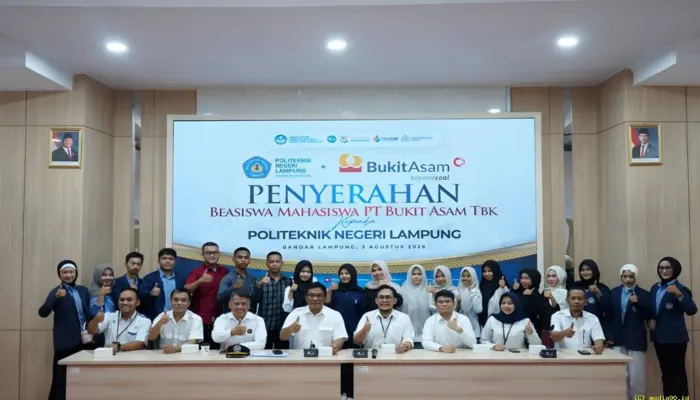 15 Mahasiswa Polinela Raih Beasiswa Penuh dari PT Bukit Asam, Perkuat Sinergi Pendidikan Vokasi dan Industri