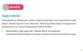 Kunci Jawaban Bahasa Indonesia Kelas 8 Halaman 15 Kurikulum Merdeka, Pembahasan Tugas Individu Teks Sepeda Motor di Indonesia