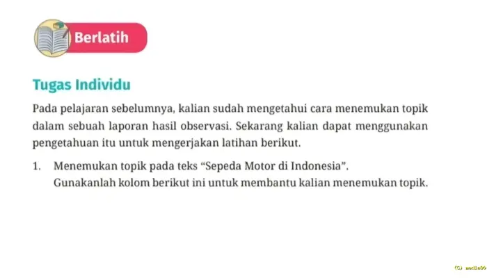 Kunci Jawaban Bahasa Indonesia Kelas 8 Halaman 15 Kurikulum Merdeka, Pembahasan Tugas Individu Teks Sepeda Motor di Indonesia