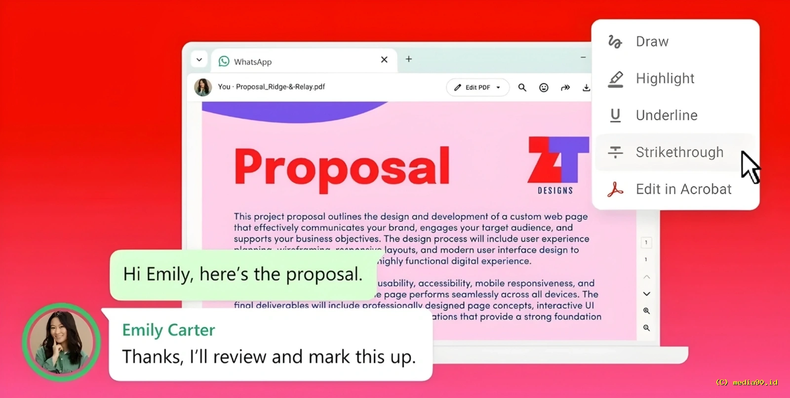 Adobe Acrobat Masuk WhatsApp, Pengguna Kini Bisa Buka PDF Secara Langsung