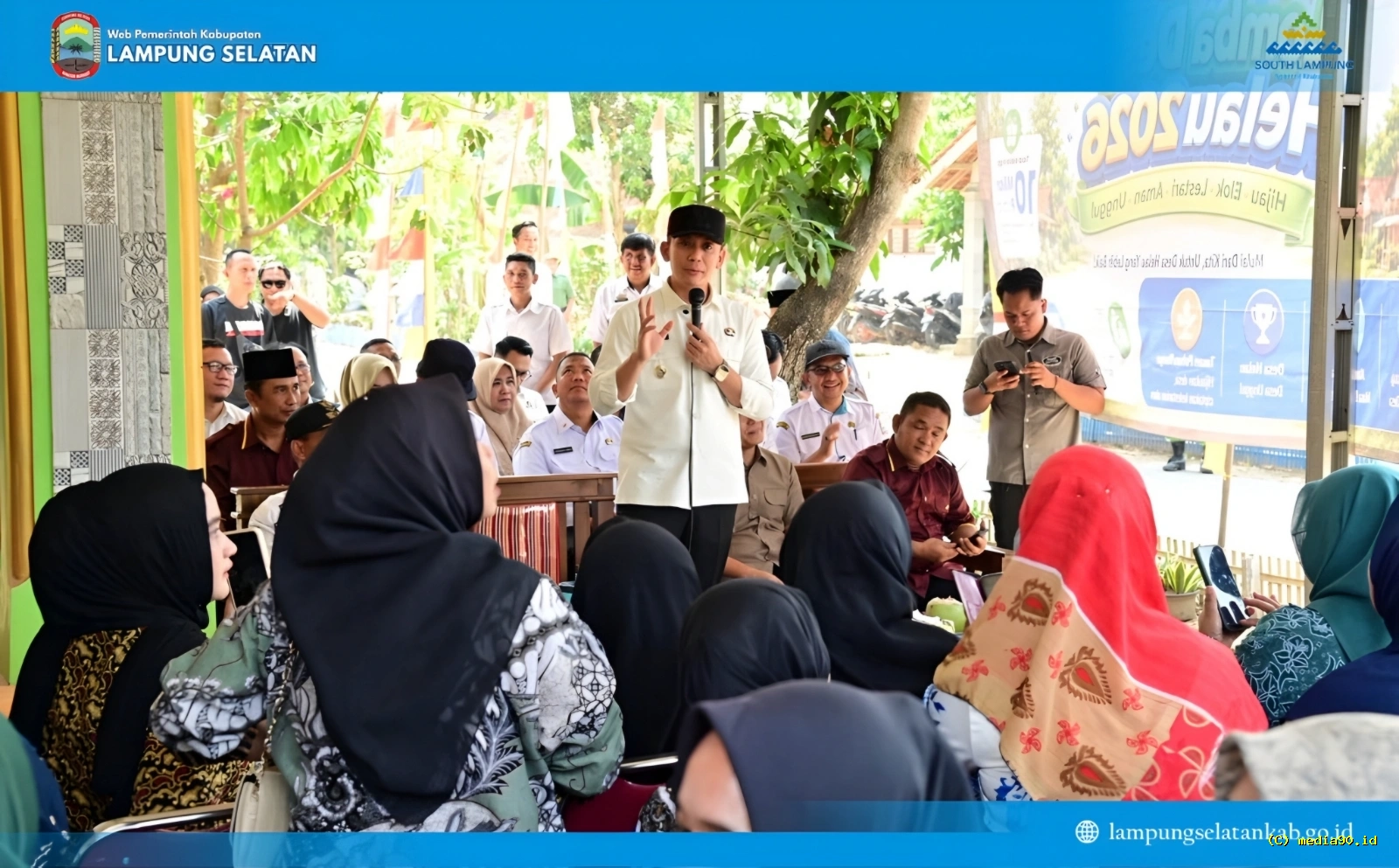 Bupati Lampung Selatan Apresiasi Transformasi Desa saat Kunjungi Program Desa Helau di Natar