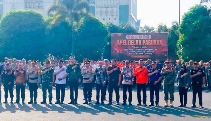Polresta Bandar Lampung Perkuat Kesiapsiagaan Karhutla, DPRD Imbau Warga Tak Bakar Sampah