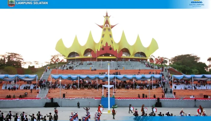 Dari Merah Putih ke Layar Digital, Lampung Selatan Hidupkan Kreativitas Kemerdekaan di Menara Siger