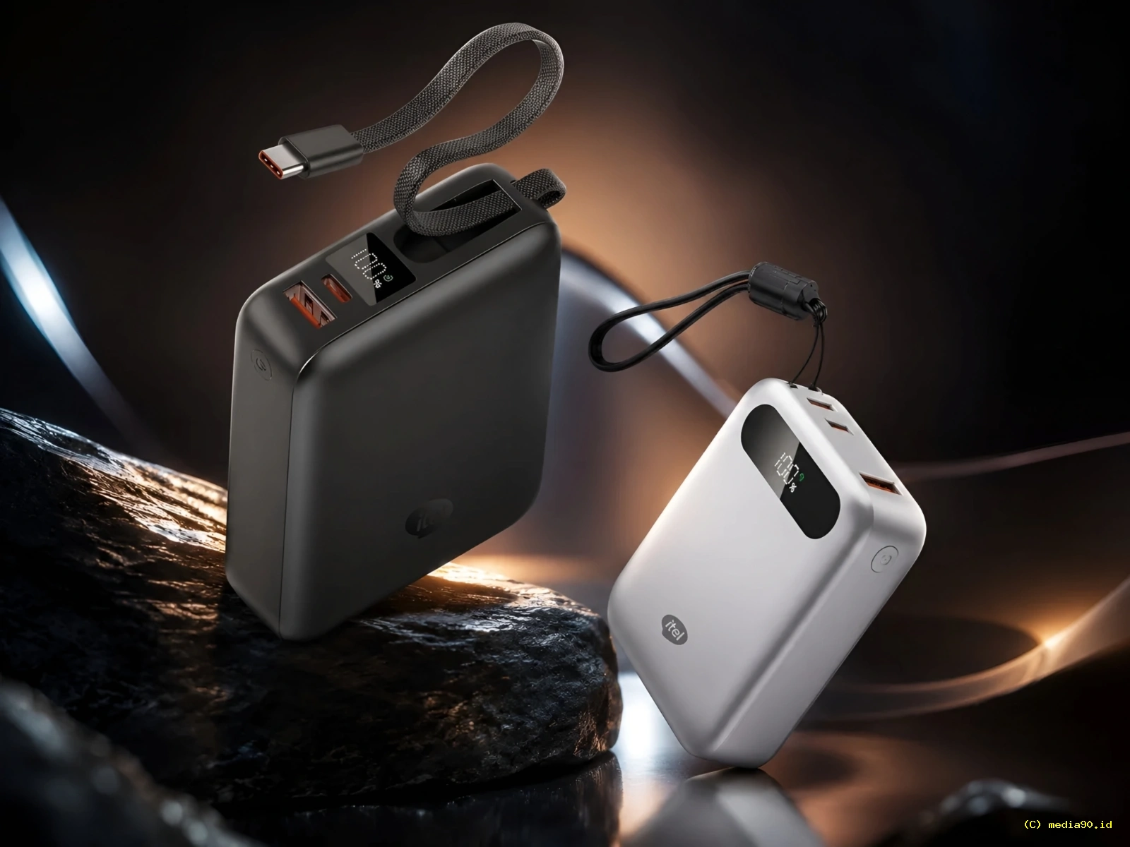 Dua Powerbank Itel Terbaru Tawarkan Desain Ringkas dan Kabel Bawaan