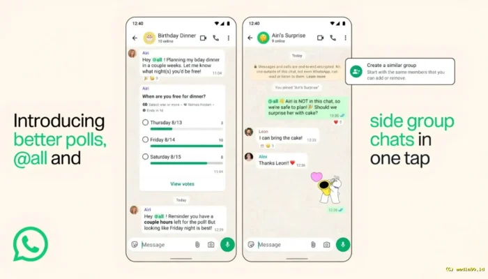 WhatsApp Group Kedatangan 3 Fitur Baru, Ada @all untuk Mention Semua Anggota