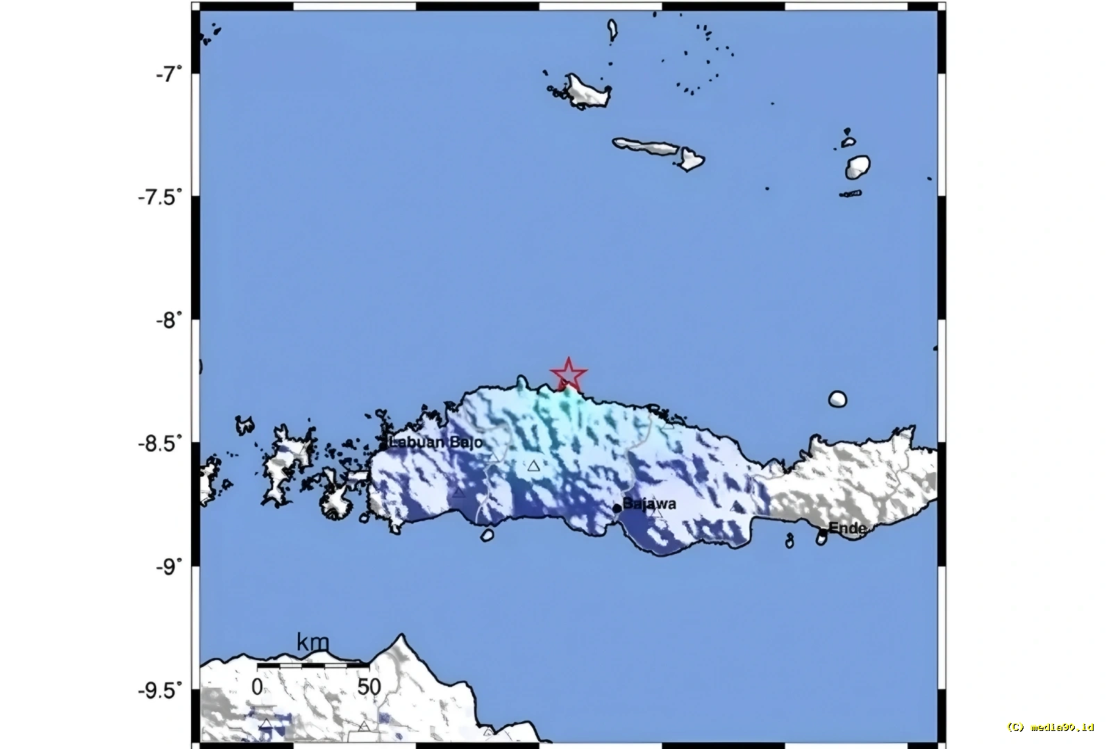 Gempa M46 Guncang Manggarai Hari Ini BMKG Sebut Episentrum 45 Km Utara Ruteng