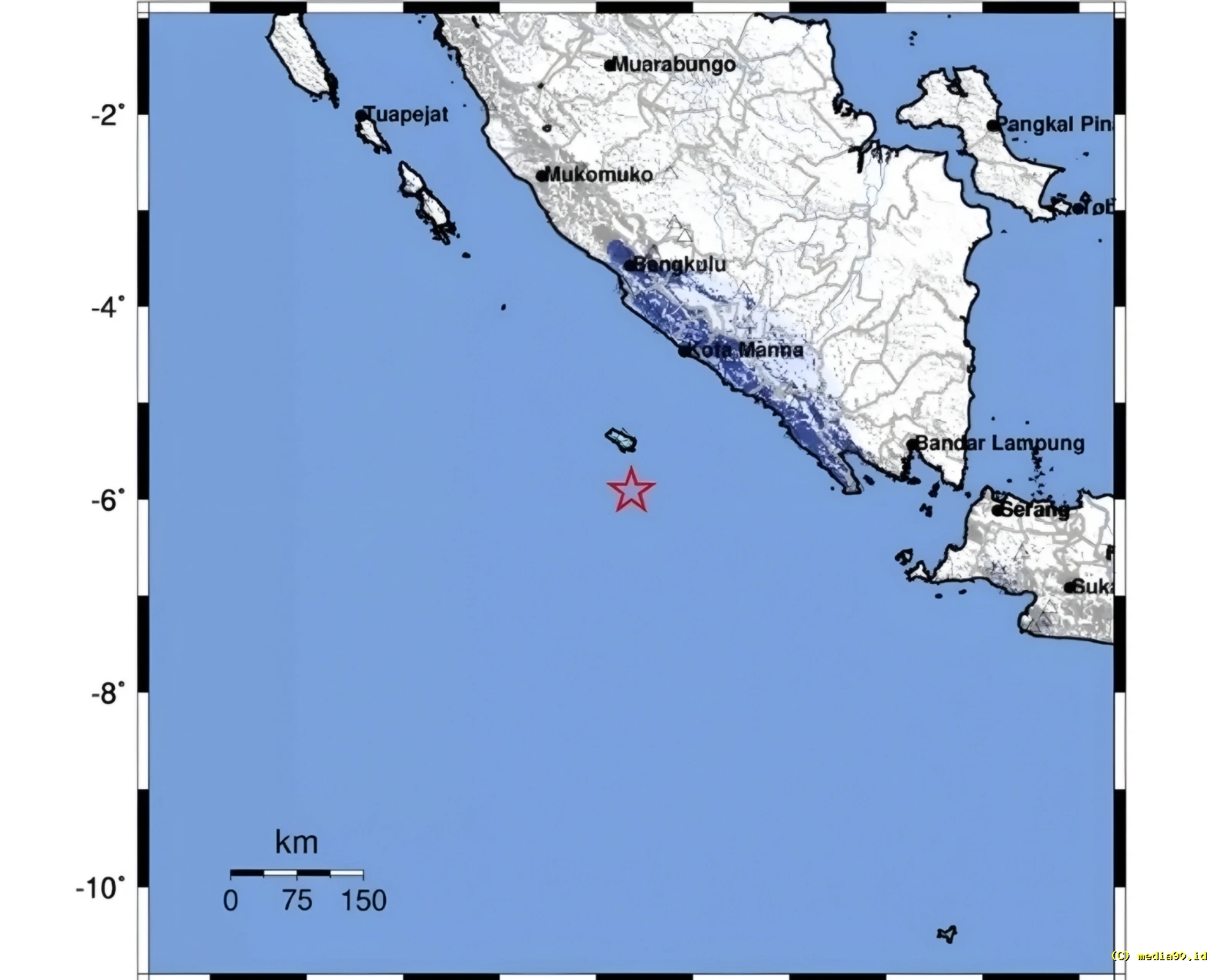 Gempa M4,8 Terjadi di Pantai Barat Sumatera, BMKG Nyatakan Tak Berpotensi Tsunami