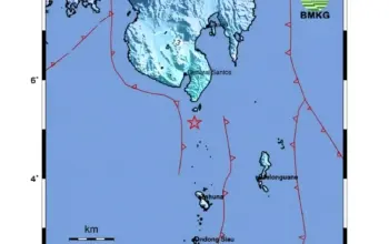 Gempa M5,6 Guncang Mindanao, Getarannya Terasa di Sangihe dan Talaud 4 Gempa M56 di Filipina Terasa hingga Kepulauan Sangihe dan Talaud BMKG Beri Penjelasan