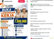 Waspada Lowongan PT Japfa 2026 di TikTok, Ternyata Tidak Resmi dan Minta Data Pribadi 10 Jangan Tertipu! Lowongan Kerja PT Japfa 2026 yang Beredar di TikTok Tidak Resmi