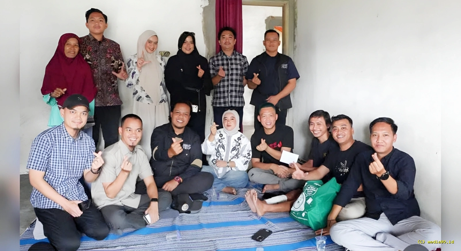 Kasus Tabrak Lari Viral RMD Team Bersama Influencer Lampung dan DPRD Jenguk Korban